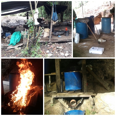 Laboratorio destruido