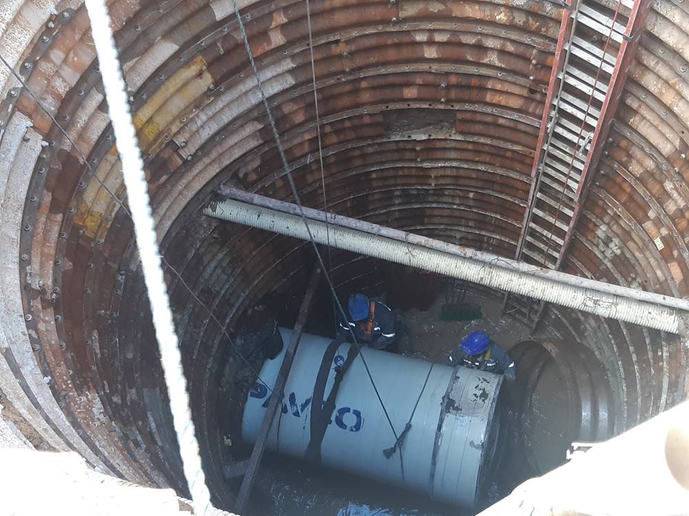 Deslizamiento al interior el túnel
