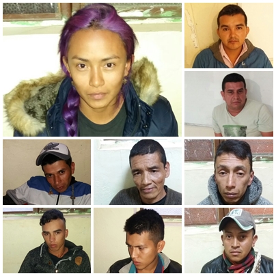 CAPTURADAS 9 PERSONAS